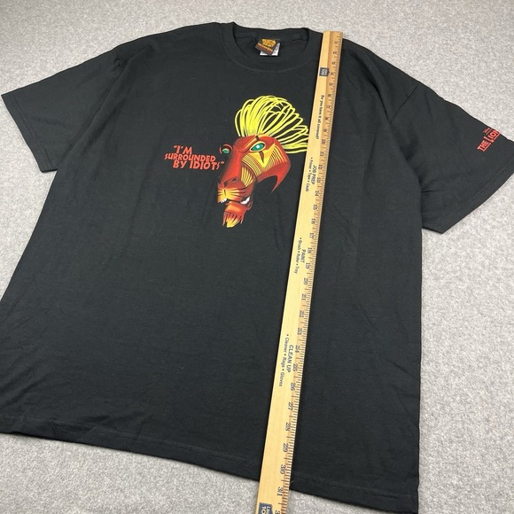 Disney Lion‎ King I'm Surrounded By Idiots Scar Broadway Show Promo T Shirt XL - Picture 6 of 7